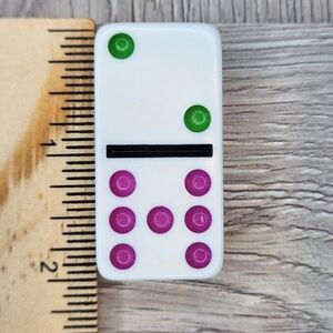 2:7 Replacement Dominoes Large Dot Shiny Color 2 X 1 X 5/8th